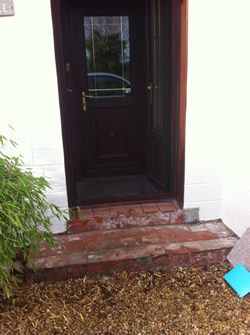 New granite doorsteps from Step by Step Granite Glasgow